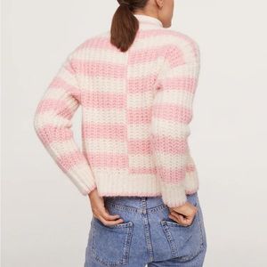 Mango stripped knit sweater